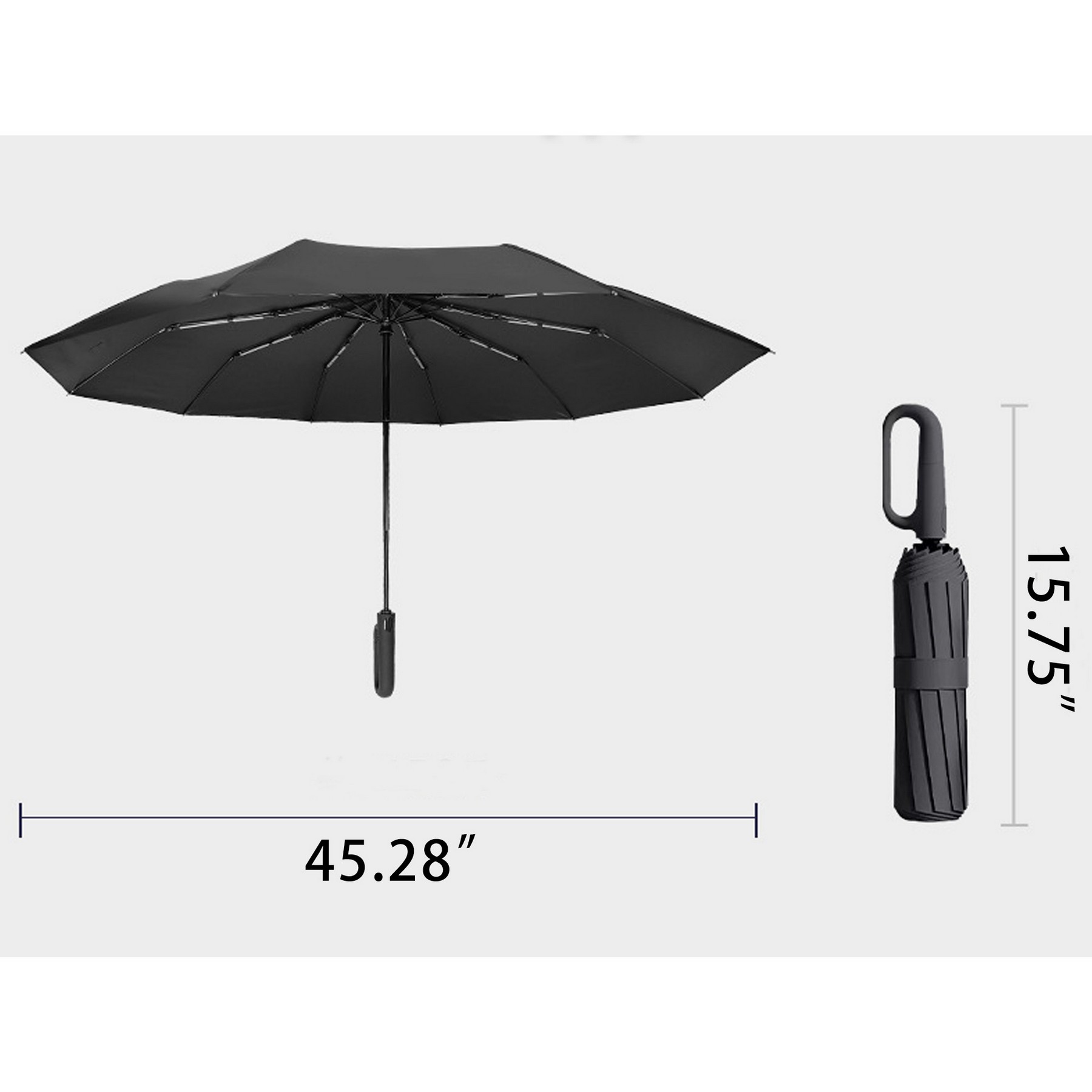 High-End Automatic Folding Umbrella For Both Sunny/ Rainy Days 6