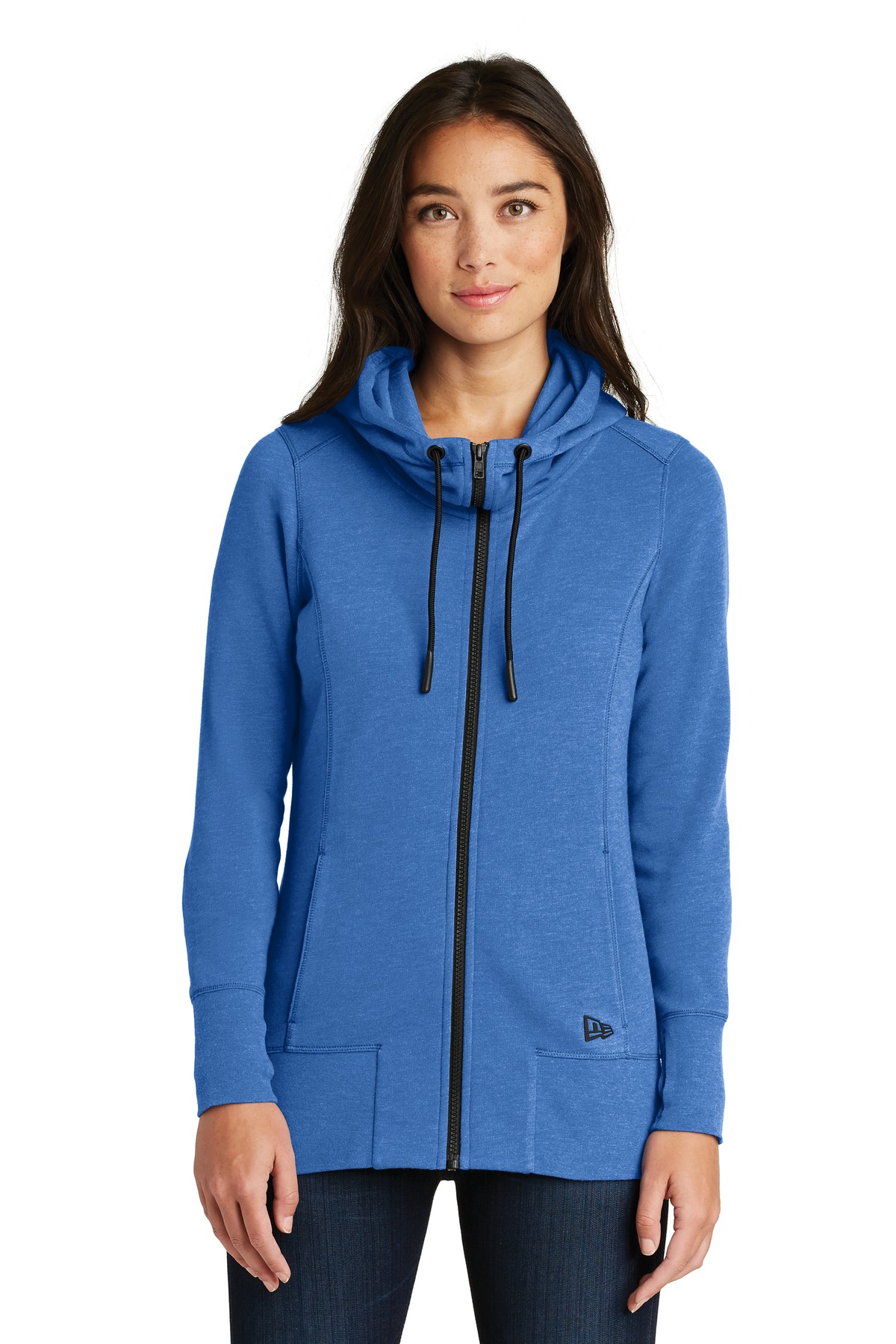 New Era Women's Tri-Blend Fleece Full-Zip Hoodie. LNEA511 25