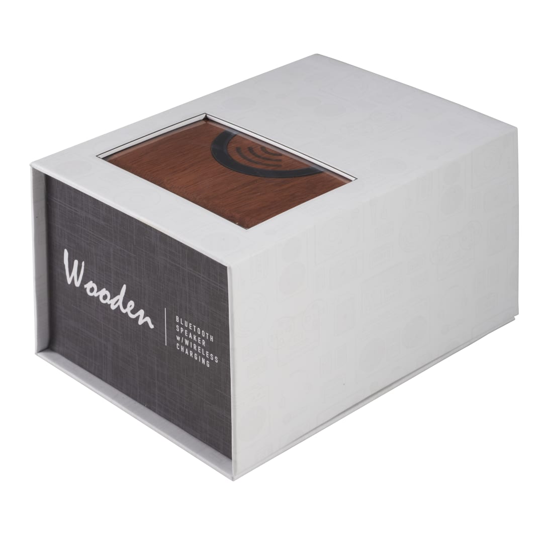 Wood Bluetooth Speaker with Wireless Charging Pad 27