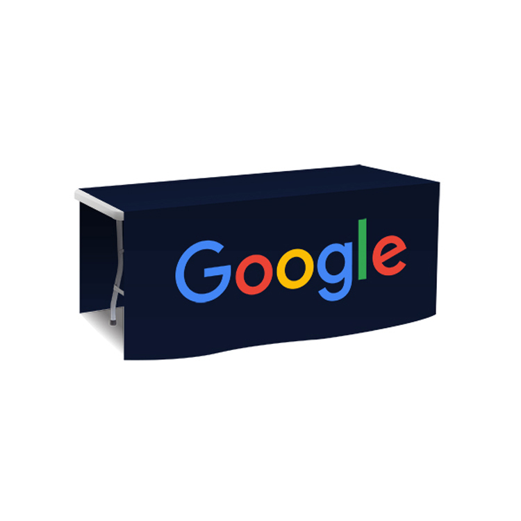 72 in. x 88 in. PolyKnit™ Table Drop (Full Color Logo) 36