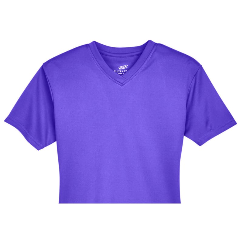 UltraClub Ladies' Cool & Dry Sport V-Neck T-Shirt 1