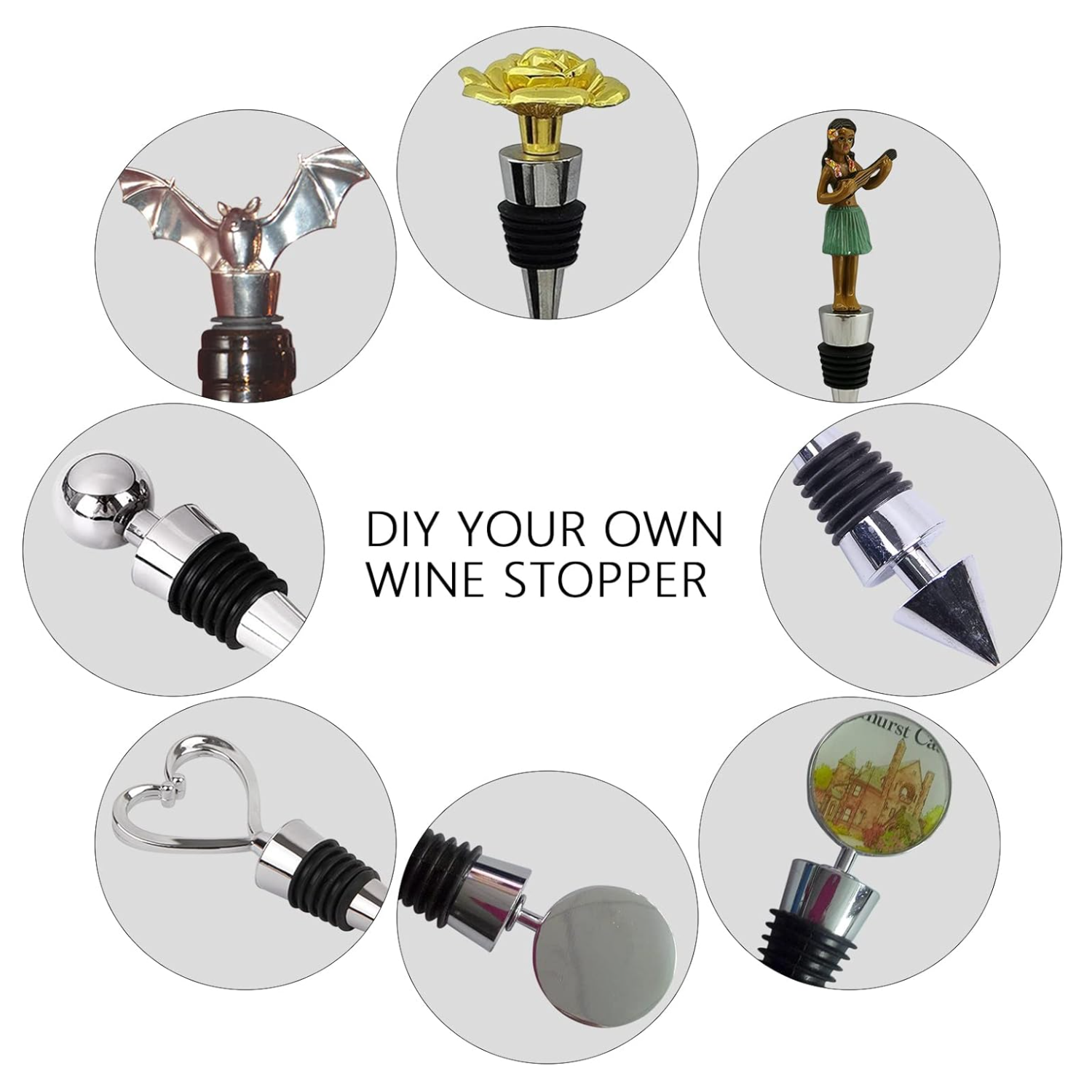Die Cast Wine Bottle Stopper 4