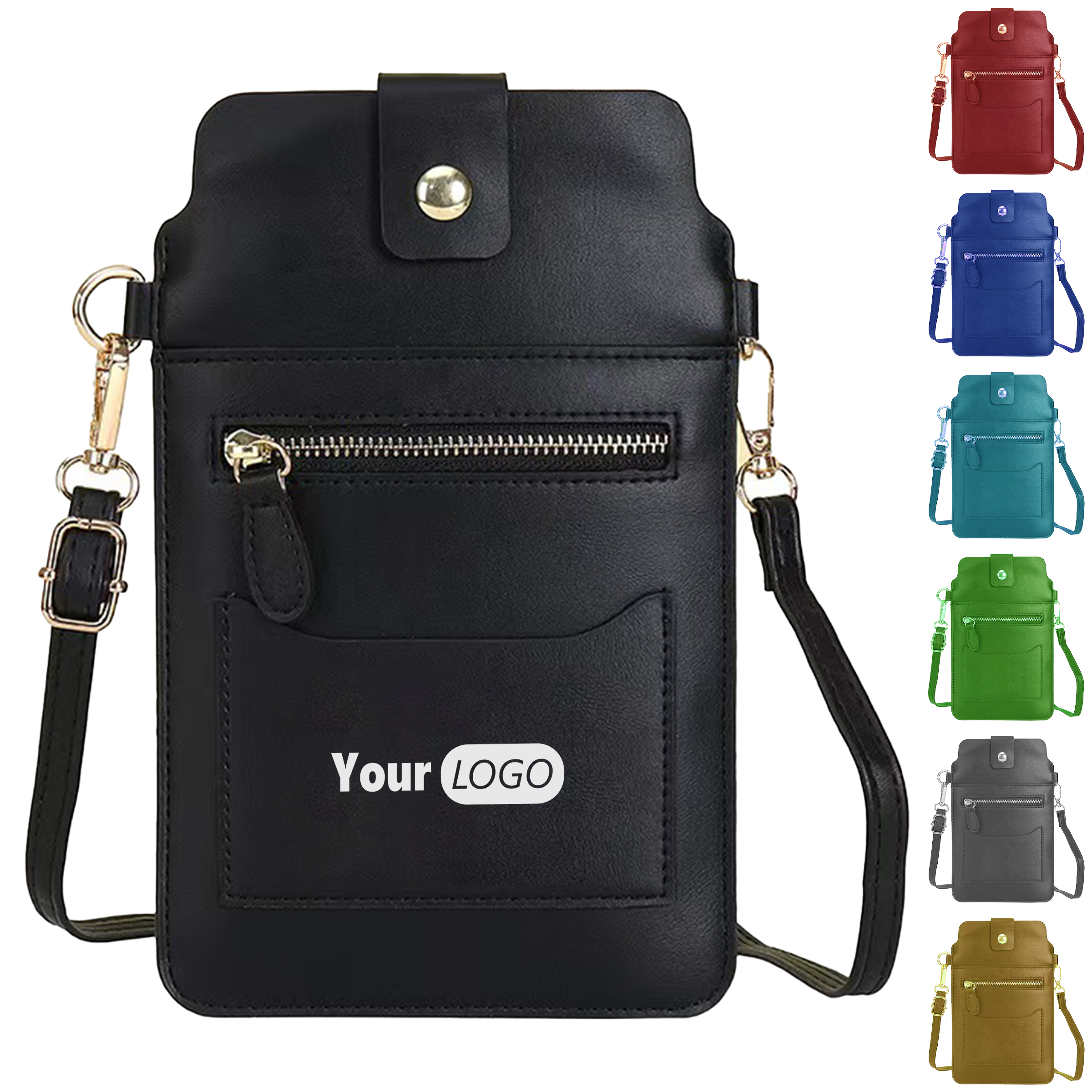 Polyurethane Customizable Multifunctional Crossbody Bag 4