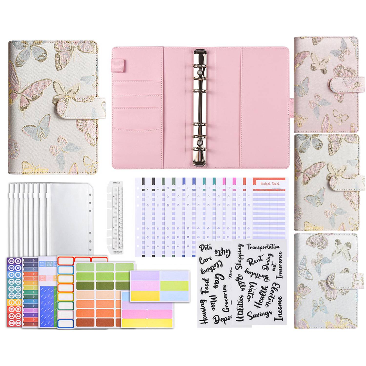 A6 Refillable Binder Notebook Set 6