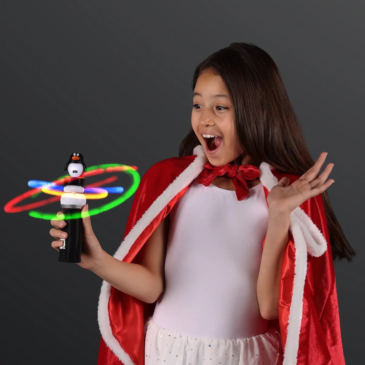 Penguin Toy Orbiting LEDs Spinning Light Wands 3