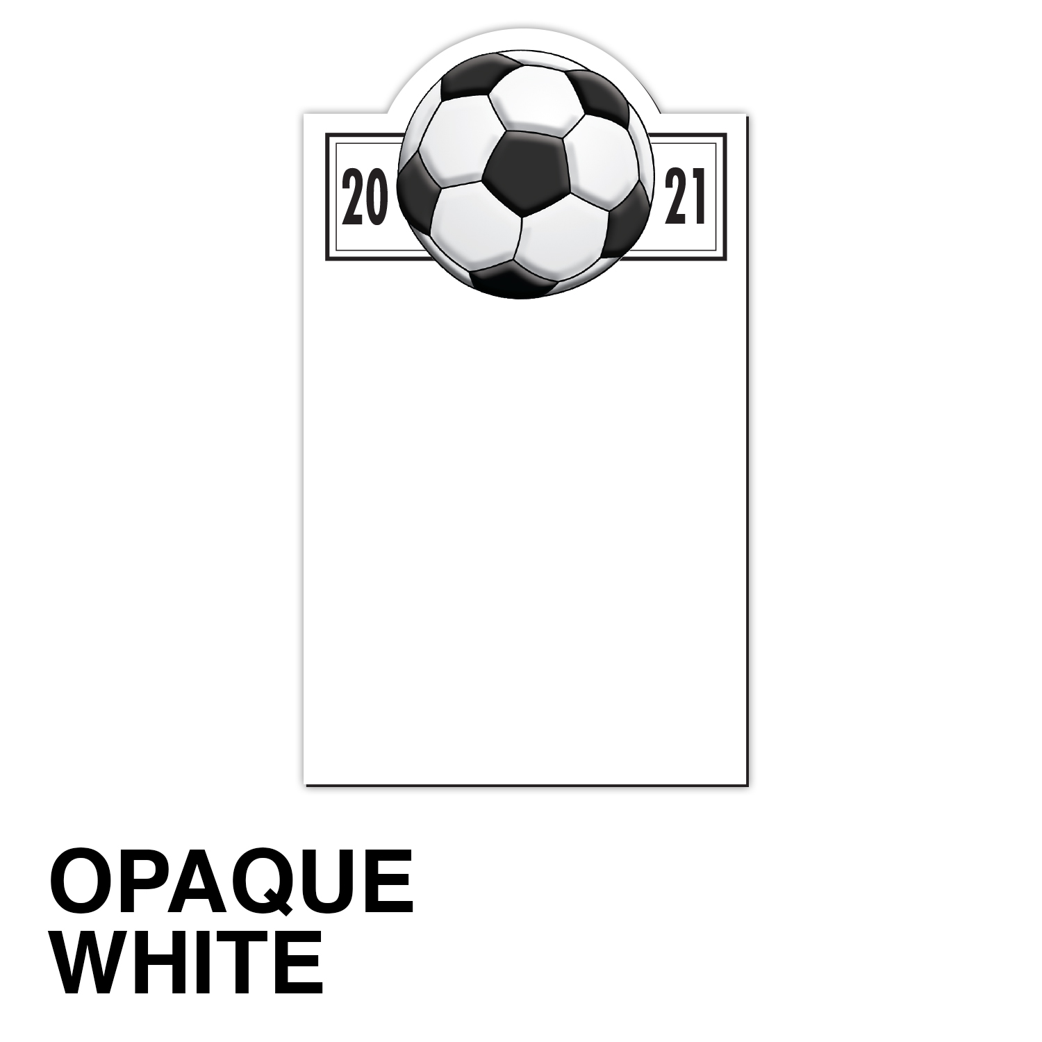 20 Mil Soccer Schedule Magnet - Full Color 2