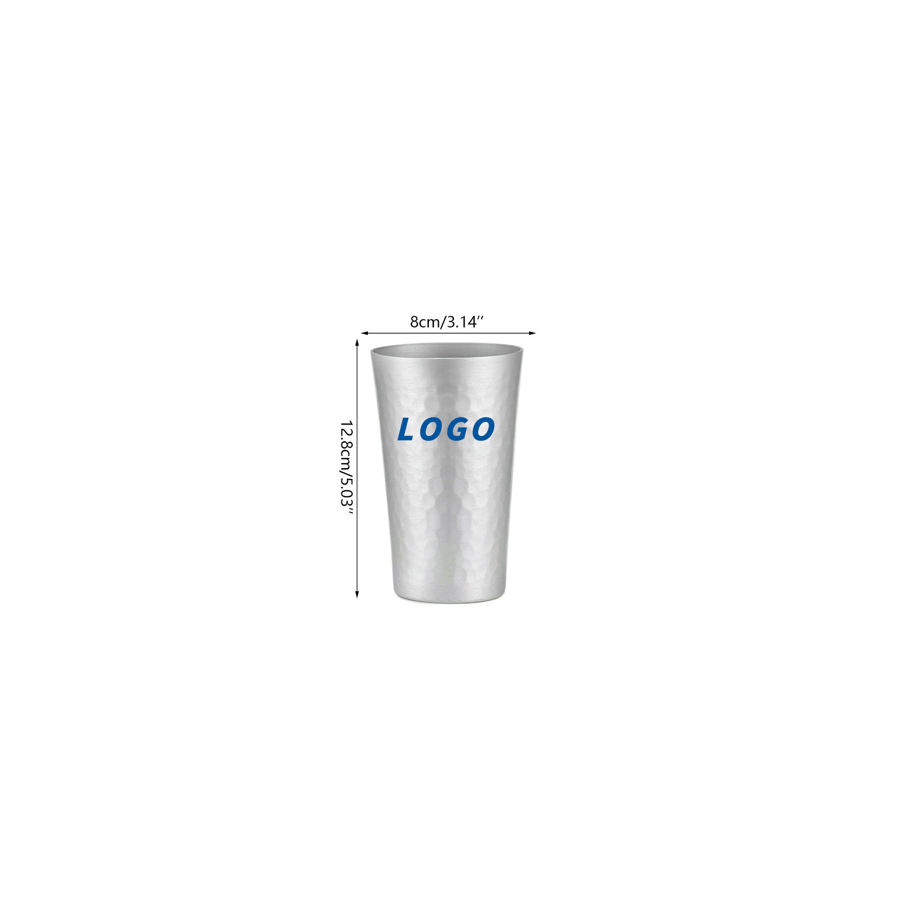 Hammered Cold Drink Aluminum Cup 1