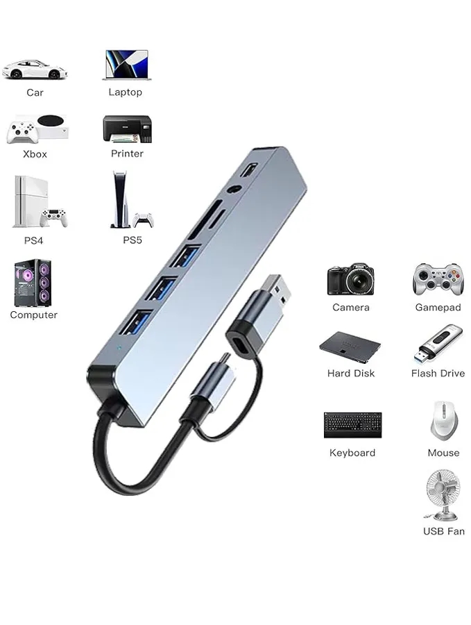 8in1 USB Hub 5