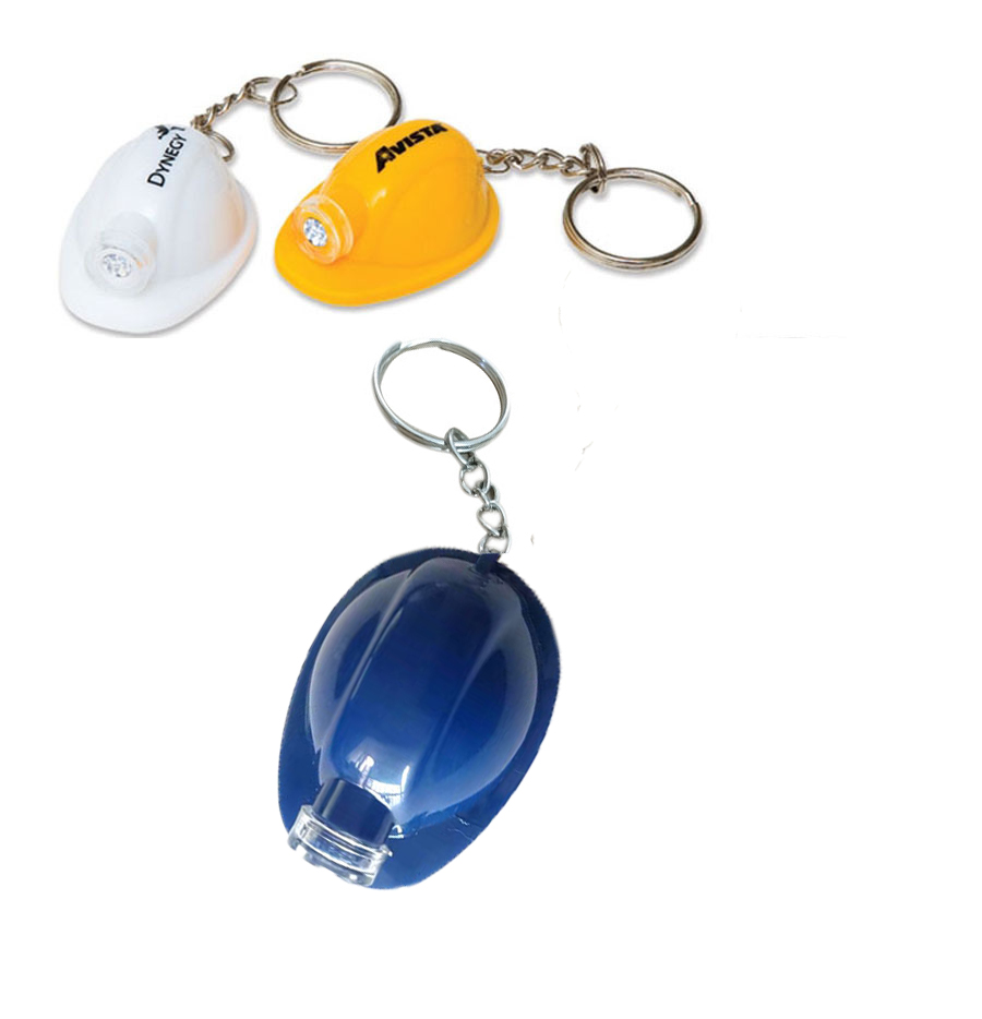 Light Up Hard Hat Key Chain 1