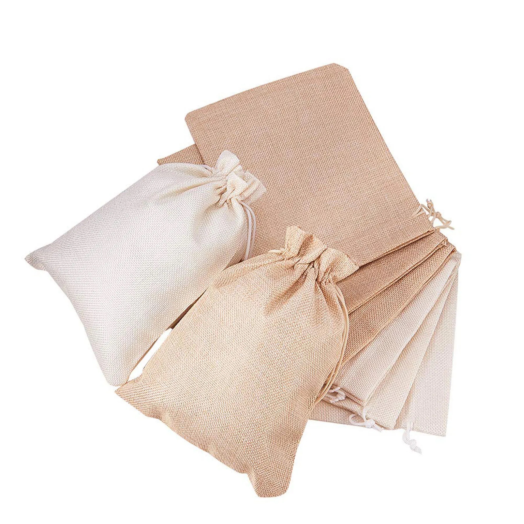 Jute Hemp Bag Drawstring Pouch 7
