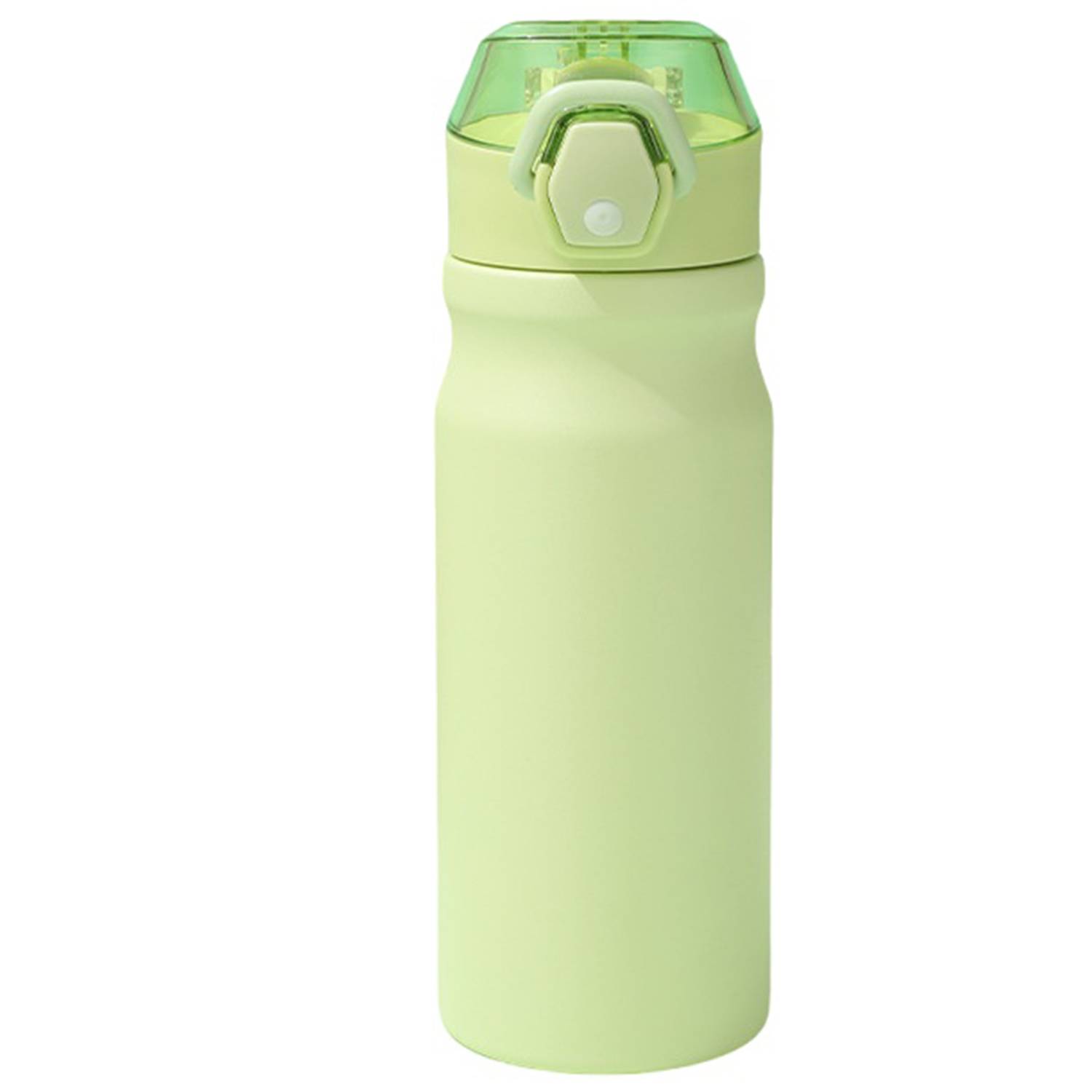 18oz Lockable Lid Stainless Steel Water Bottle w/ Straw 8