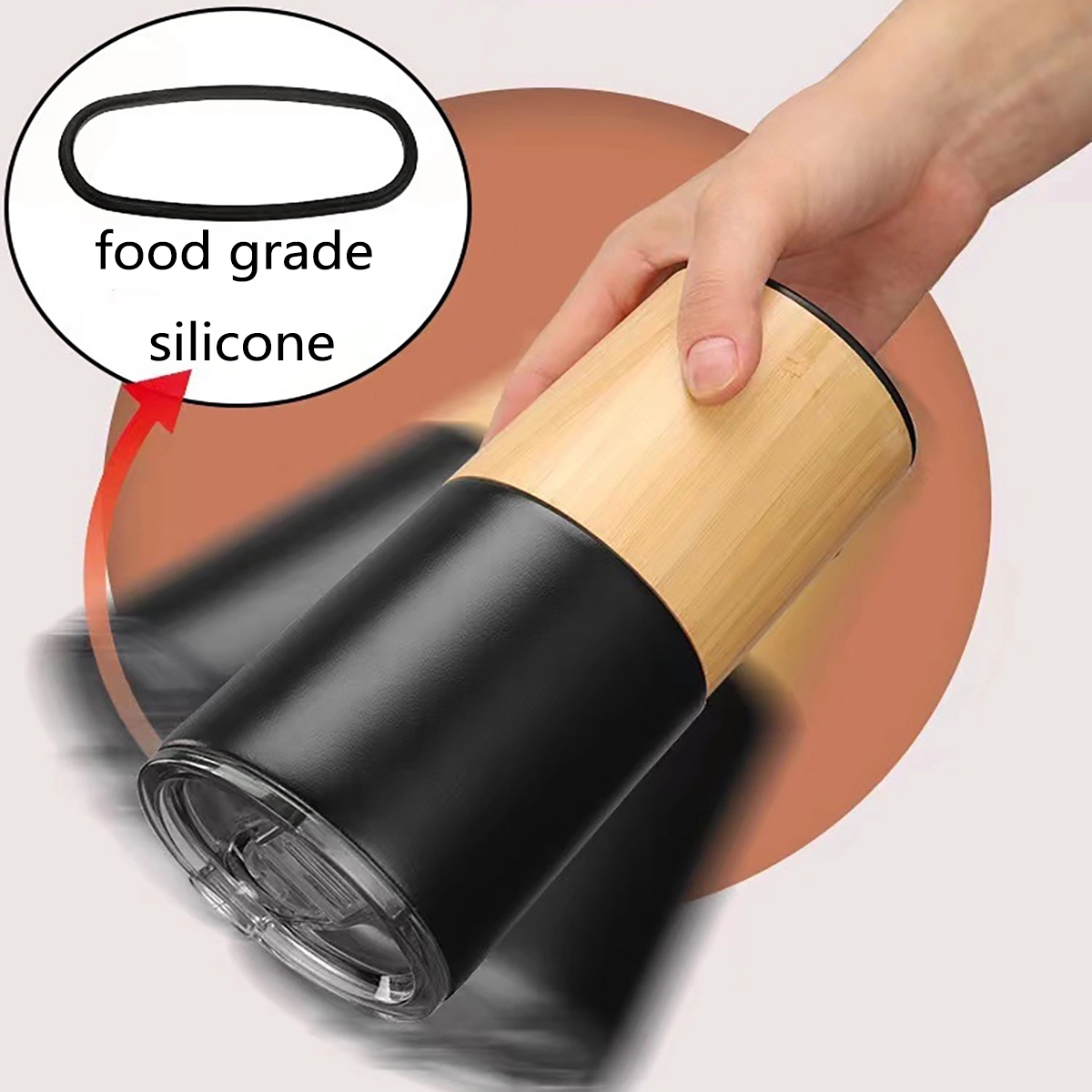 20 Oz Vacuum Insulated Bamboo Tumbler 9
