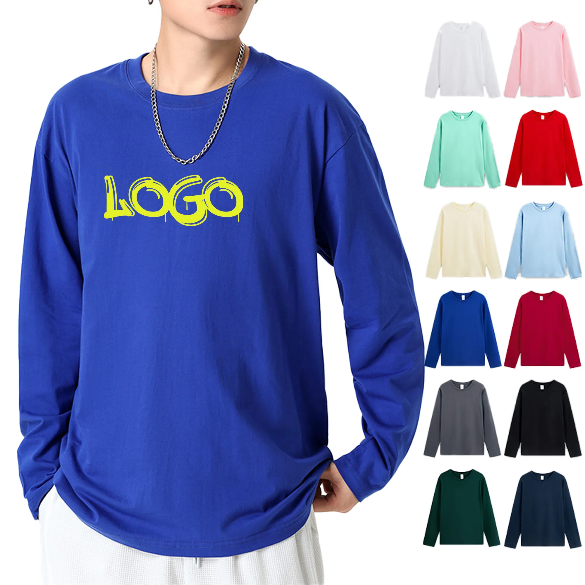 MOQ50 Cotton Long Sleeve Tee 7