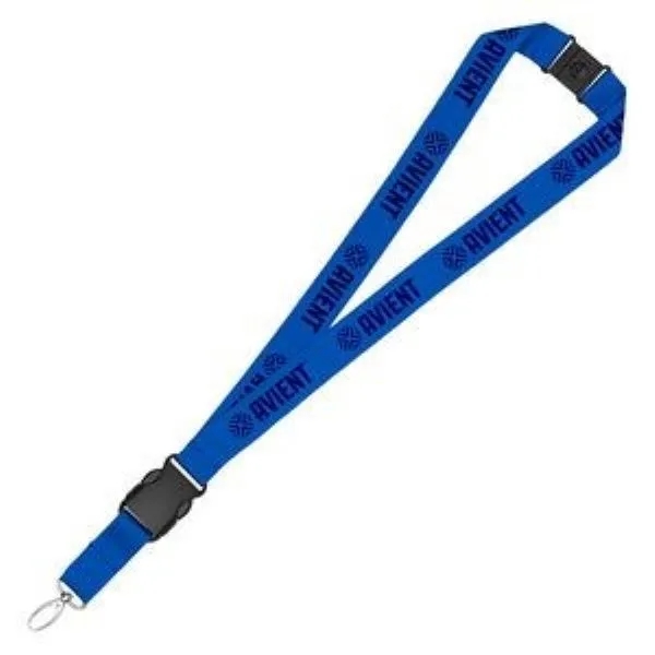 1" Eco Friendly rPET Lanyard with Buckle and Safety Breakawa 5