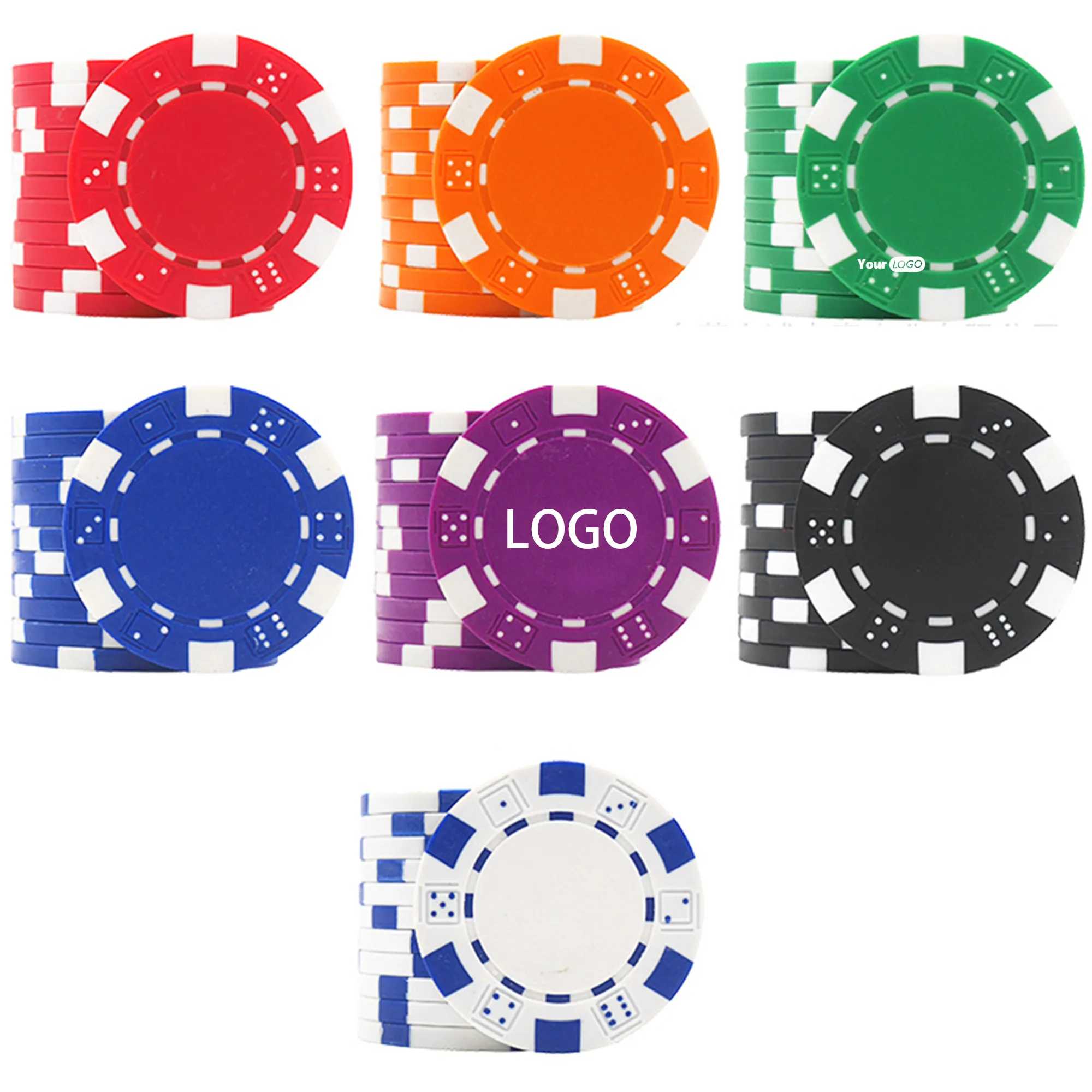 Poker Chips ABS Casino Style Tokens 2