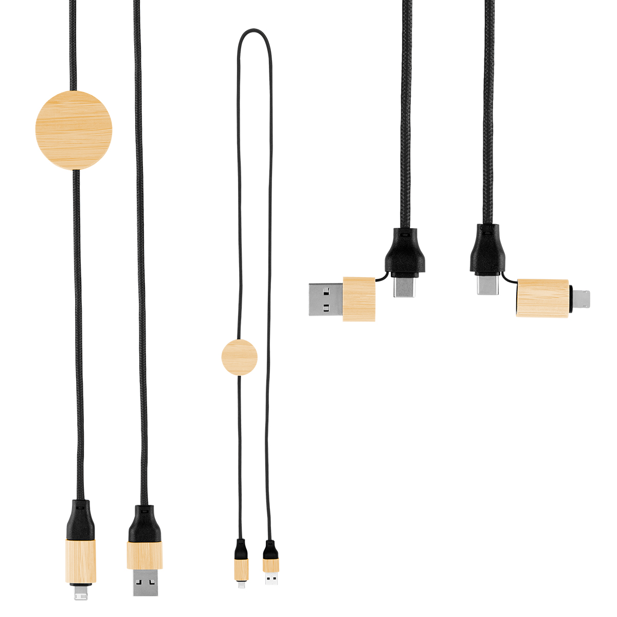 3' 60W Bamboo & rPET Fast Charging Cable 9