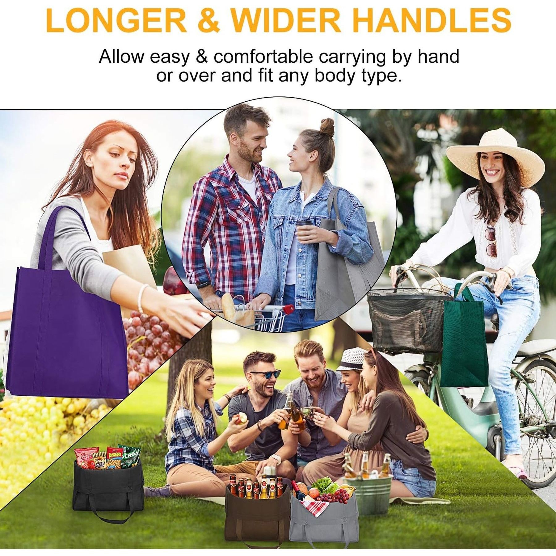Custom Reusable Non-Woven Shopping Tote Bag 4
