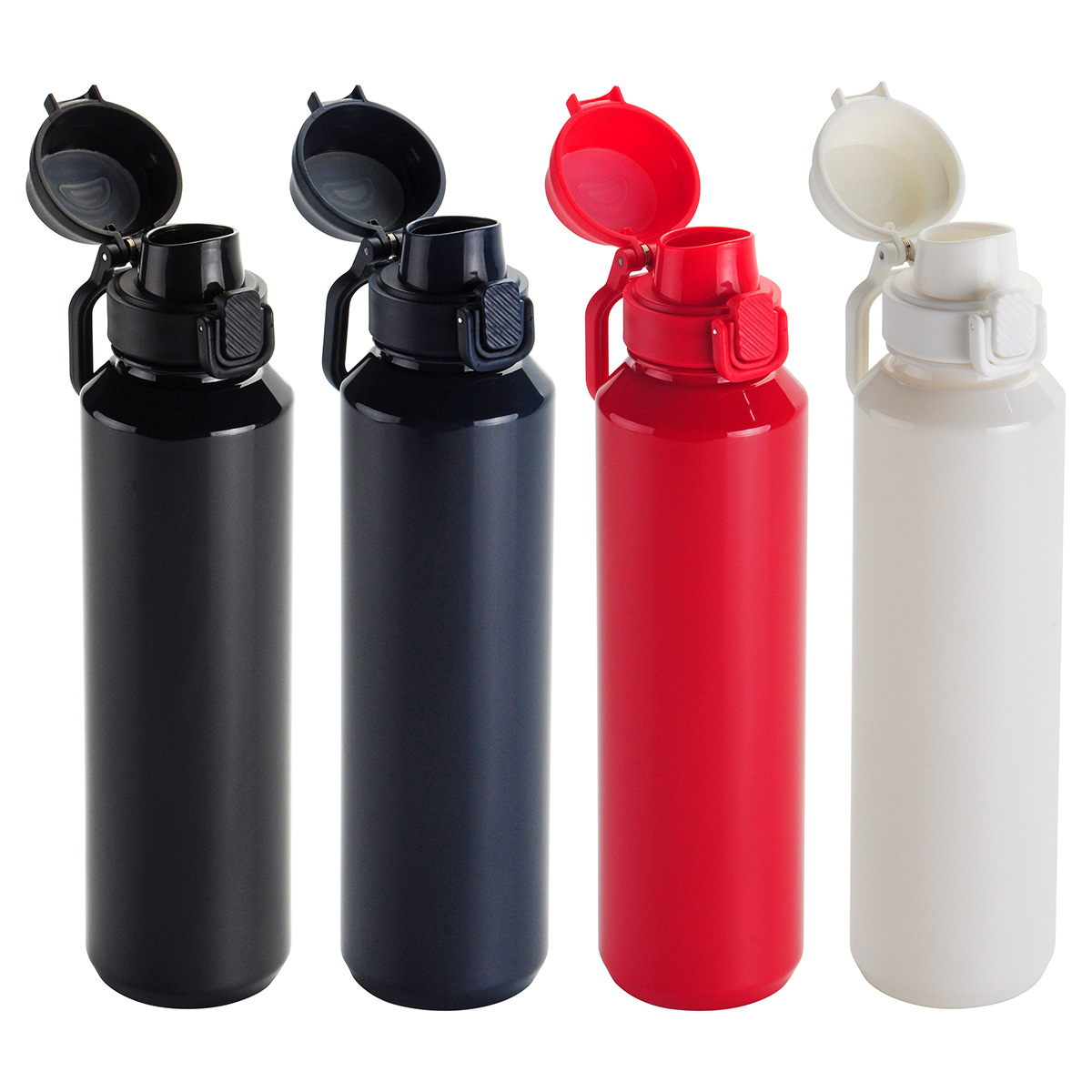 Switchback 27 oz RPET Bottle with Snap-Top Lid & Carabiner 8