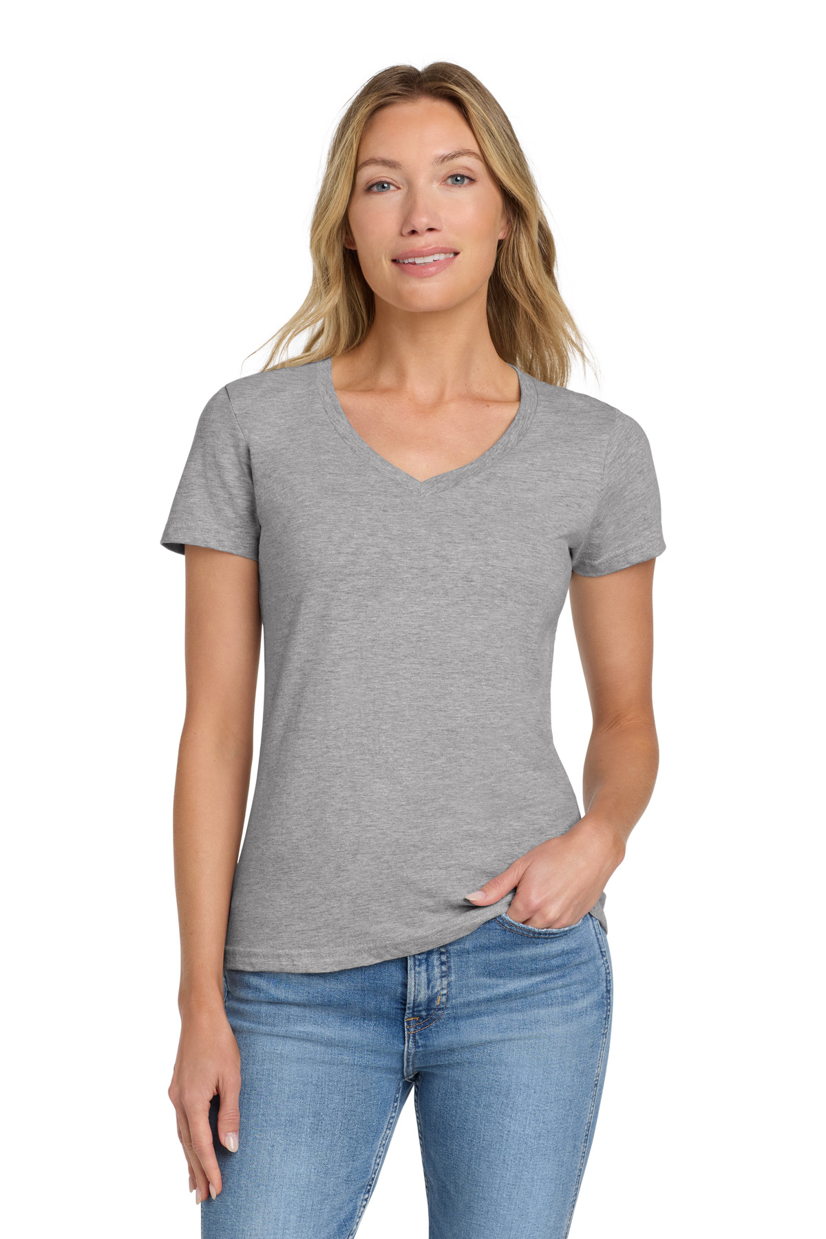 Gildan® Softstyle Women's Fit V-Neck T-Shirt 15