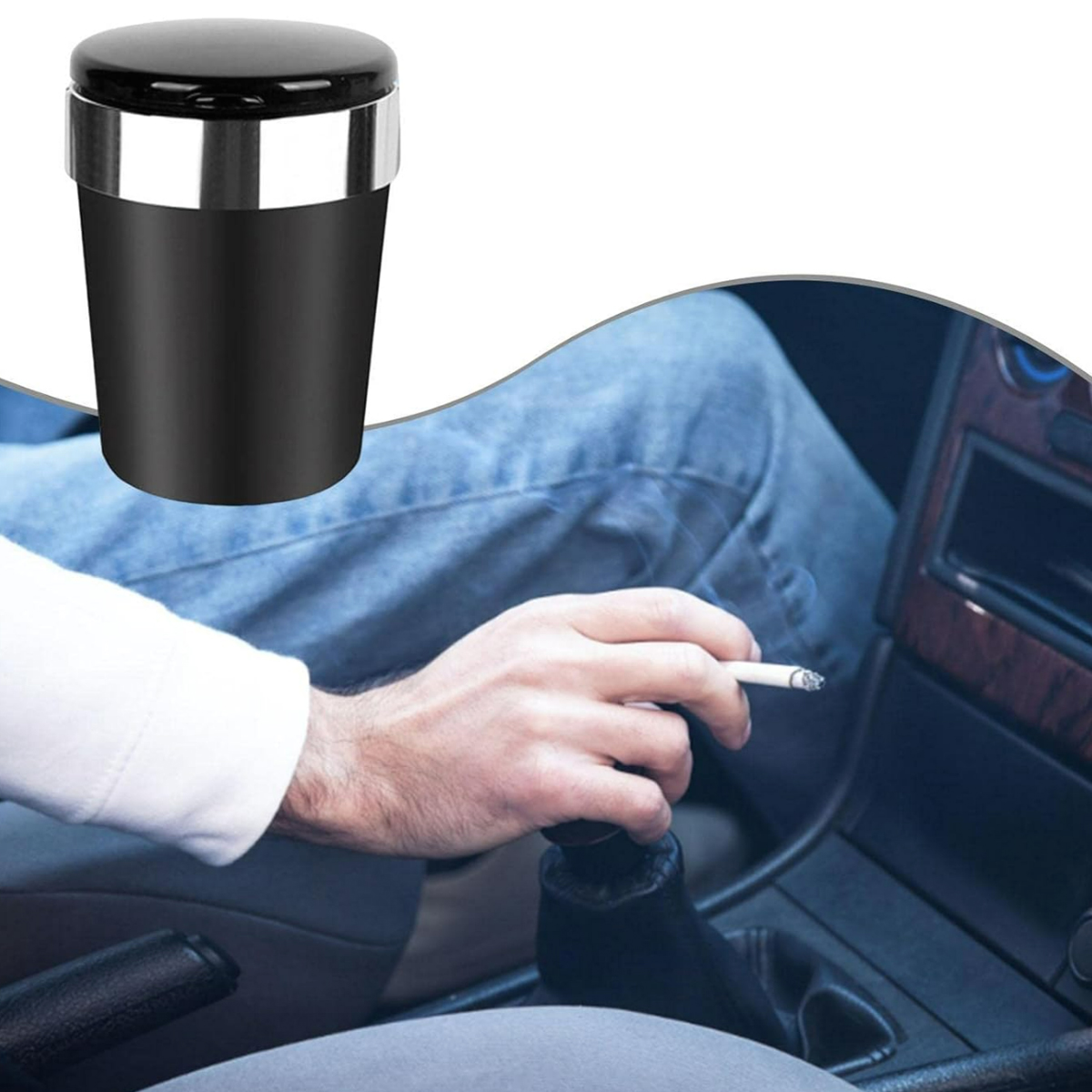 Car Ashtray with LED Light 4