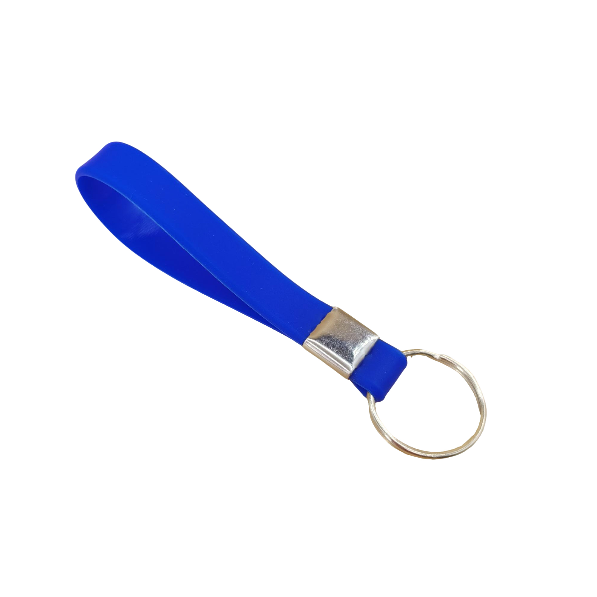 Silicone Wristband Keyring Loop Design Metal Crimp 4