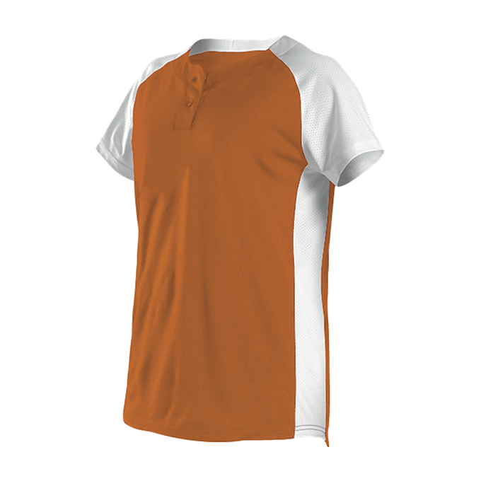 Womens Two Button Fastpitch Jersey 7