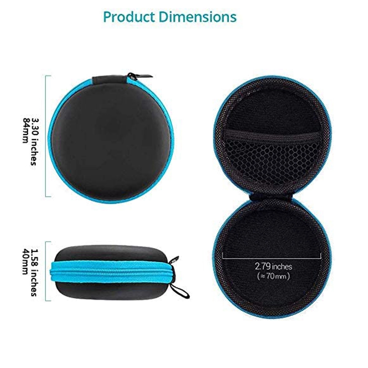 Earbuds Carrying Case With Carabiners 6