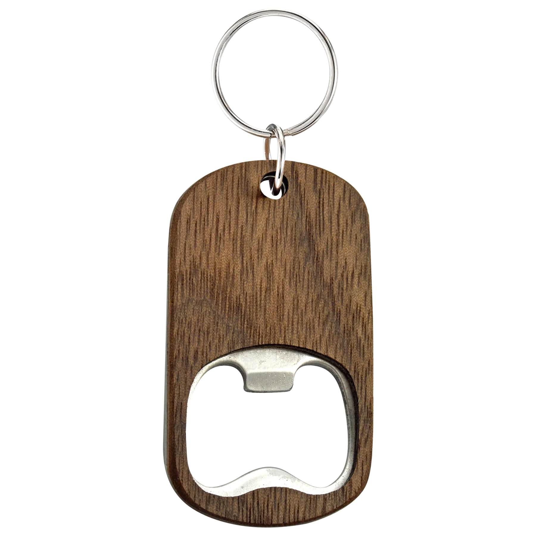 Wooden Handle Bottle Opener With Keychain 3