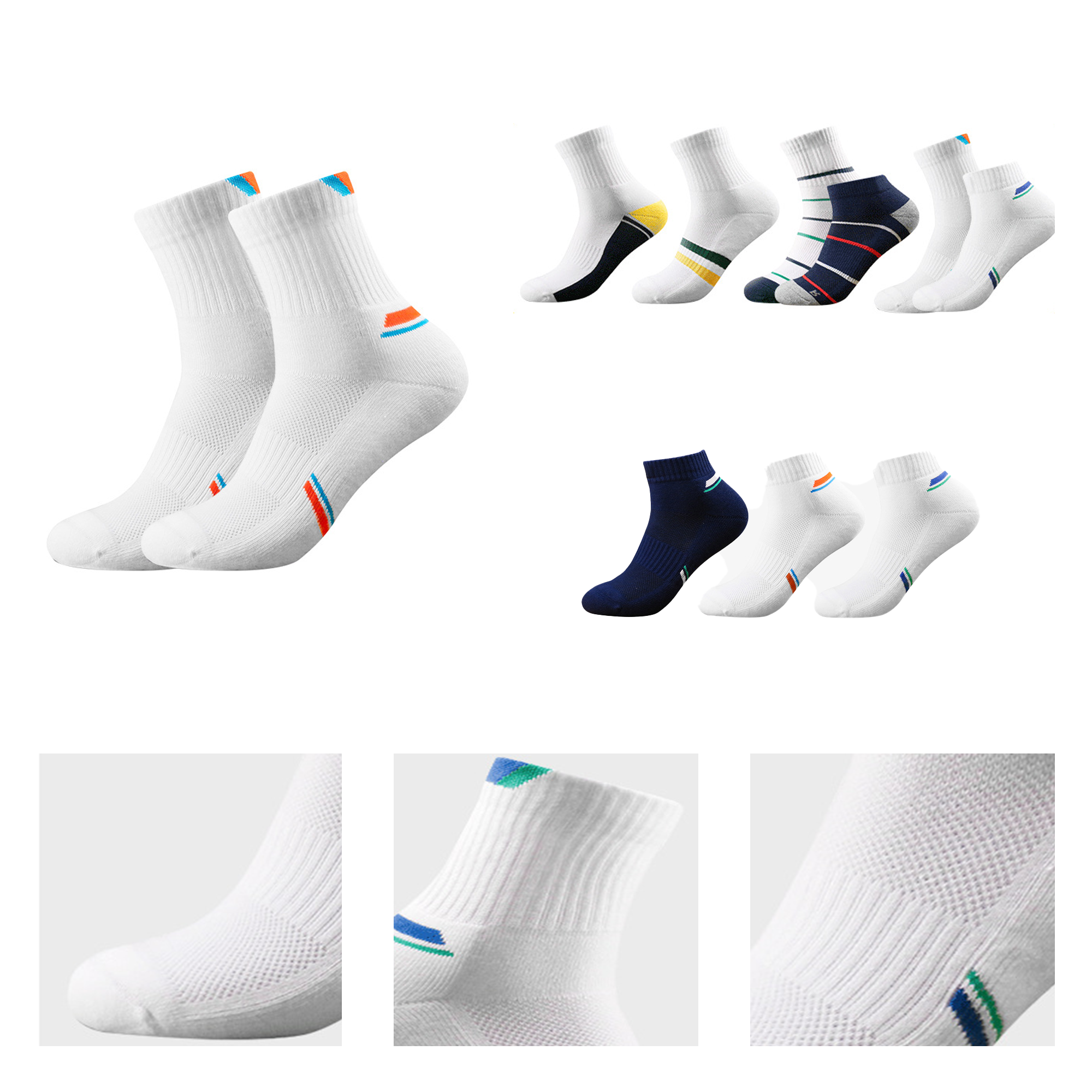 Breathable And Minimalist Custom Sports Socks 2