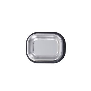 Small Rectangle Metal Pet Food Bowl 5