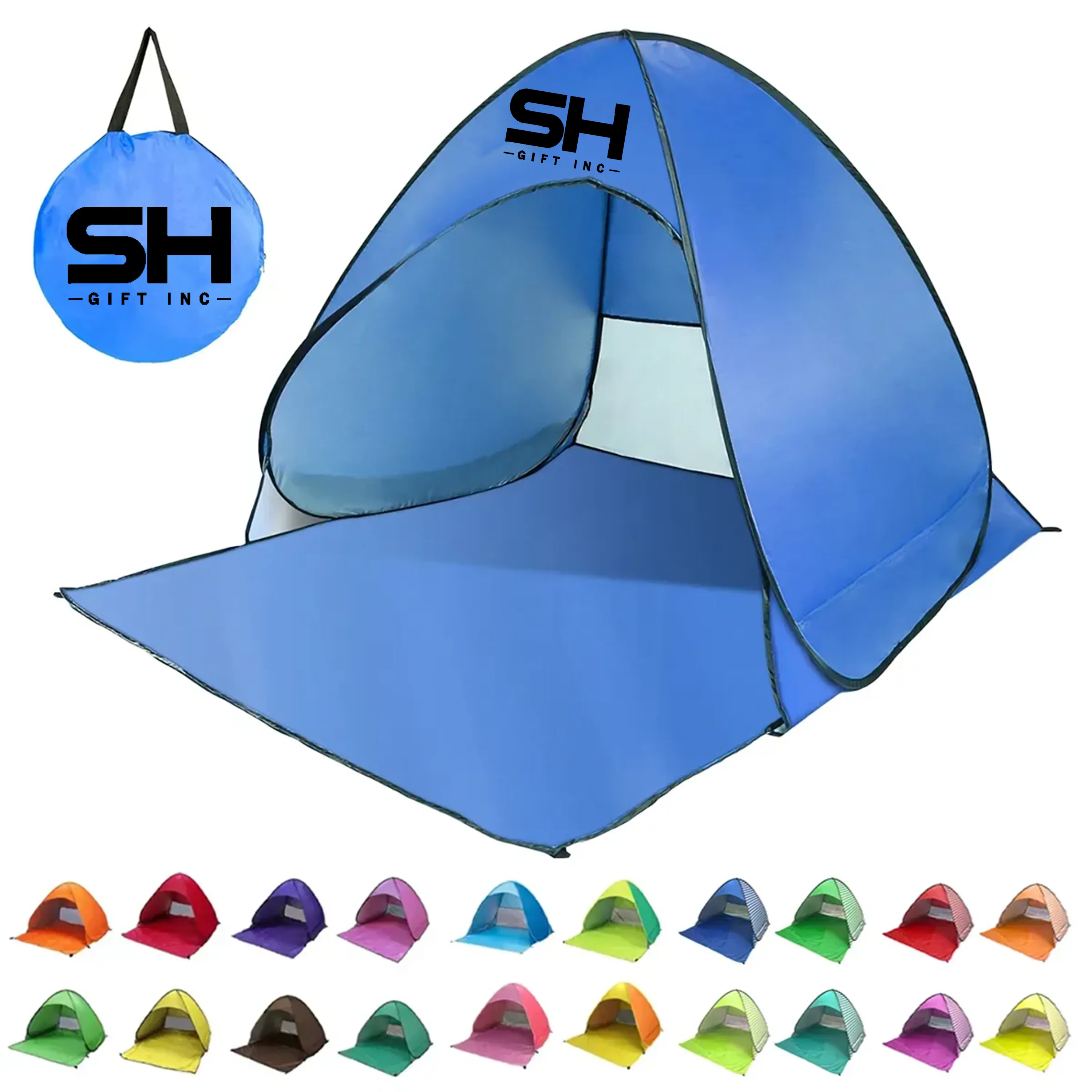 Beach Tent UV Protection Waterproof Portable Shade 5