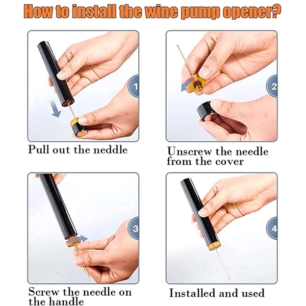 Portable Pocket Air Pressure Pump Wine Bottle Opener 3