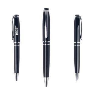 Black Business Rollerball Twist Metal Pen 9