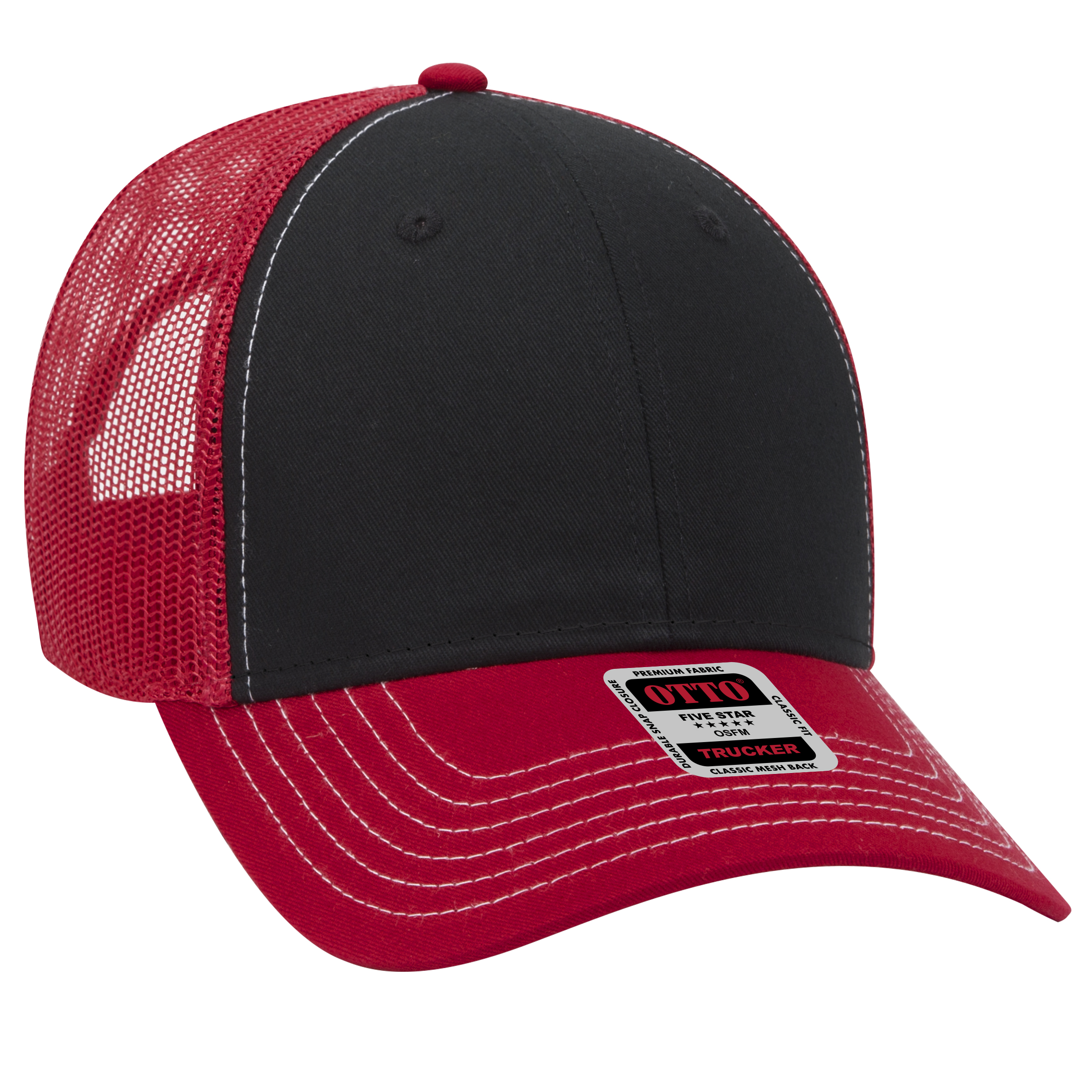 OTTO CAP® 6 Panel Low Profile Mesh Back Trucker Hat 275