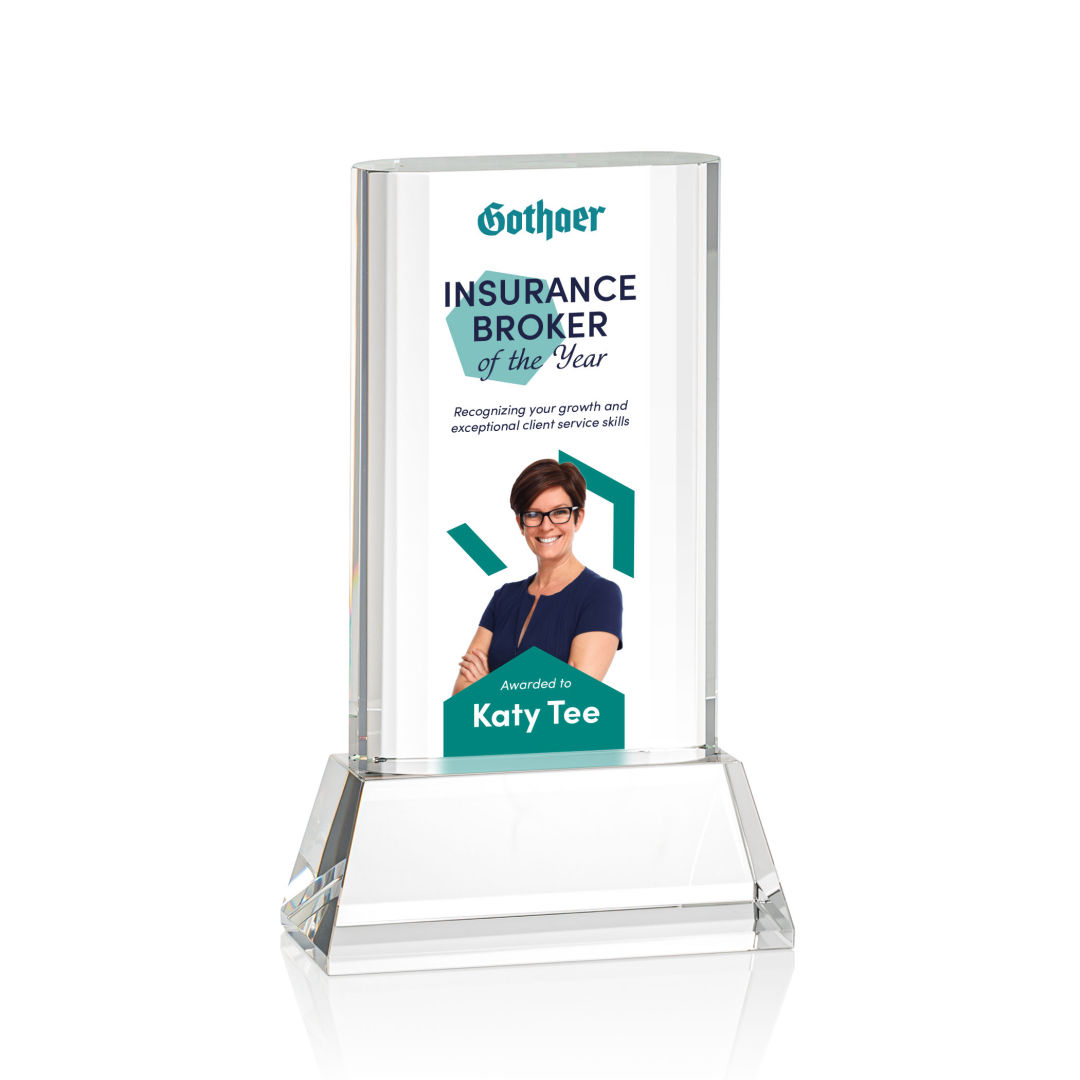 Merit VividPrint™ Award on Base - Clear 5