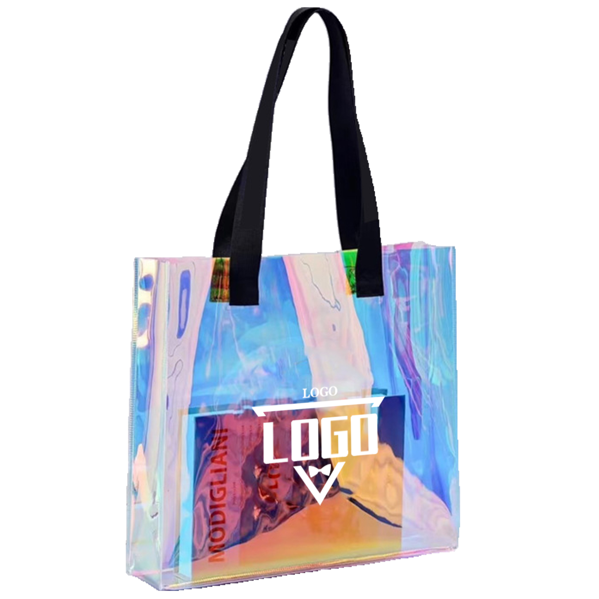 Laser Reflective PVC Gift Bag With Sturdy Carry Handle 2