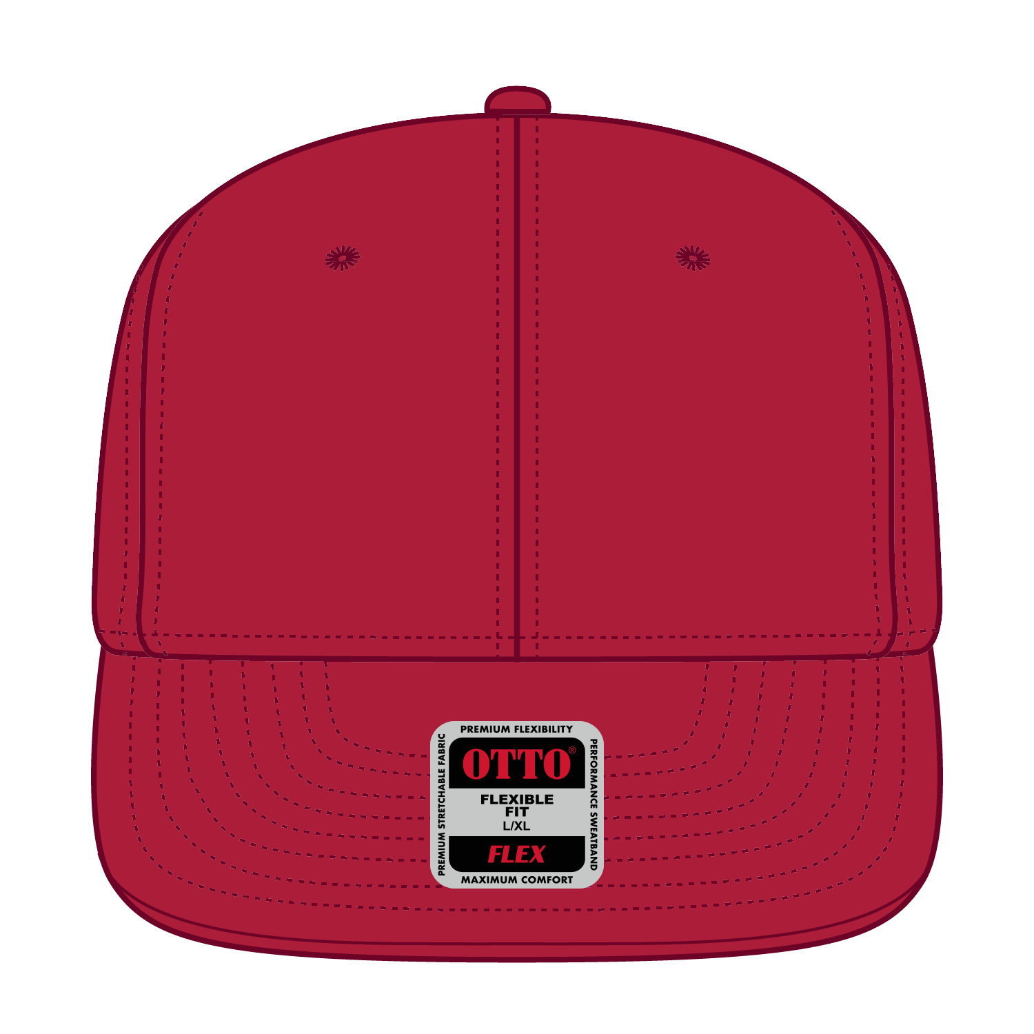 OTTO CAP® OTTO FLEX® Fitted 6 Panel Pro Style Baseball Cap 4