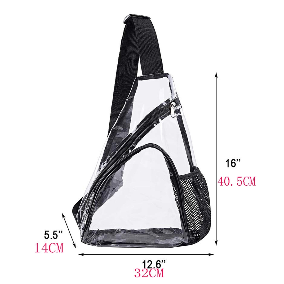 Clear Shoulder Crossbody Backpack 2