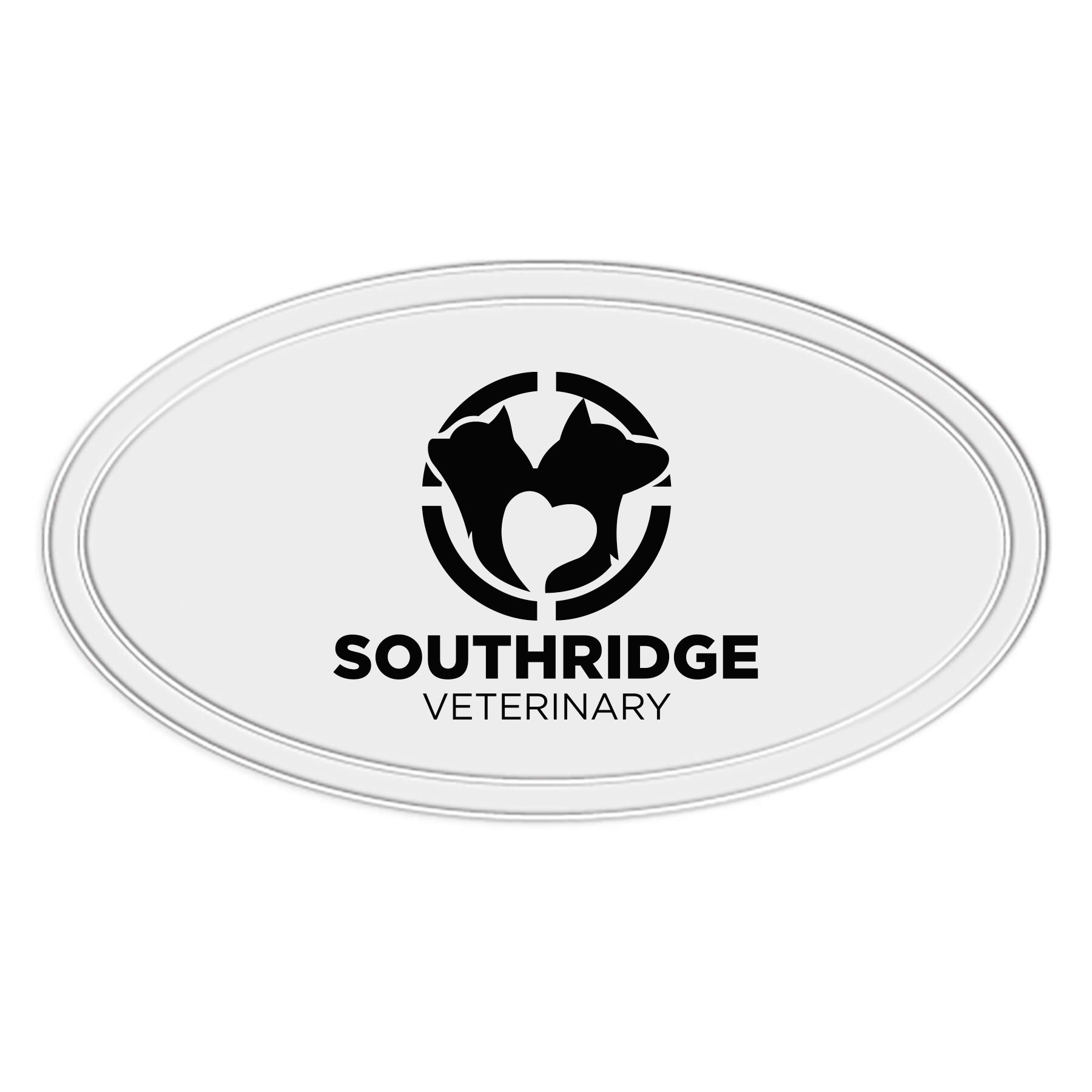 Reflective Oval Shape Sticker 32