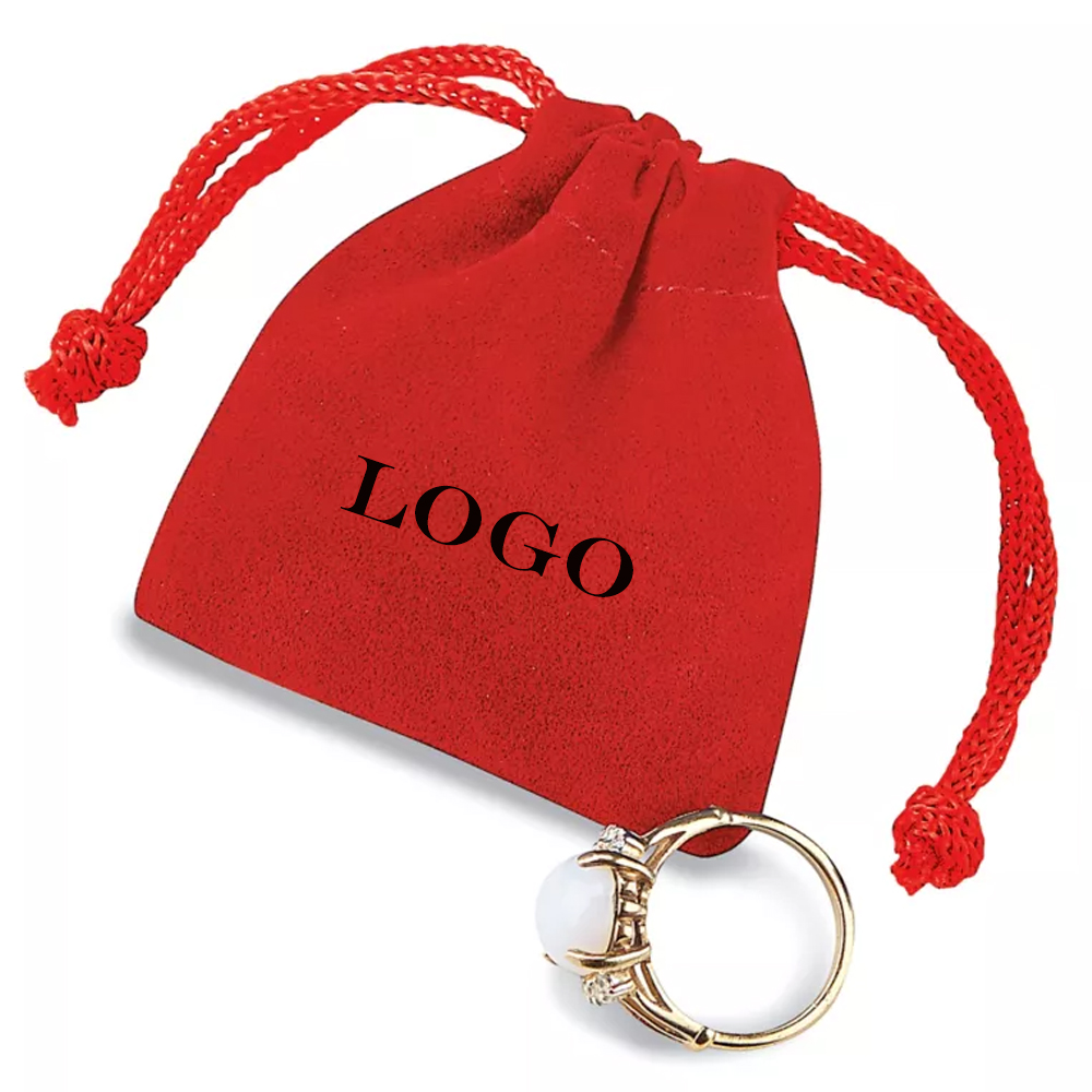 2" x 2 1/2" DELUXE VELVET DRAWSTRING POUCH. 8