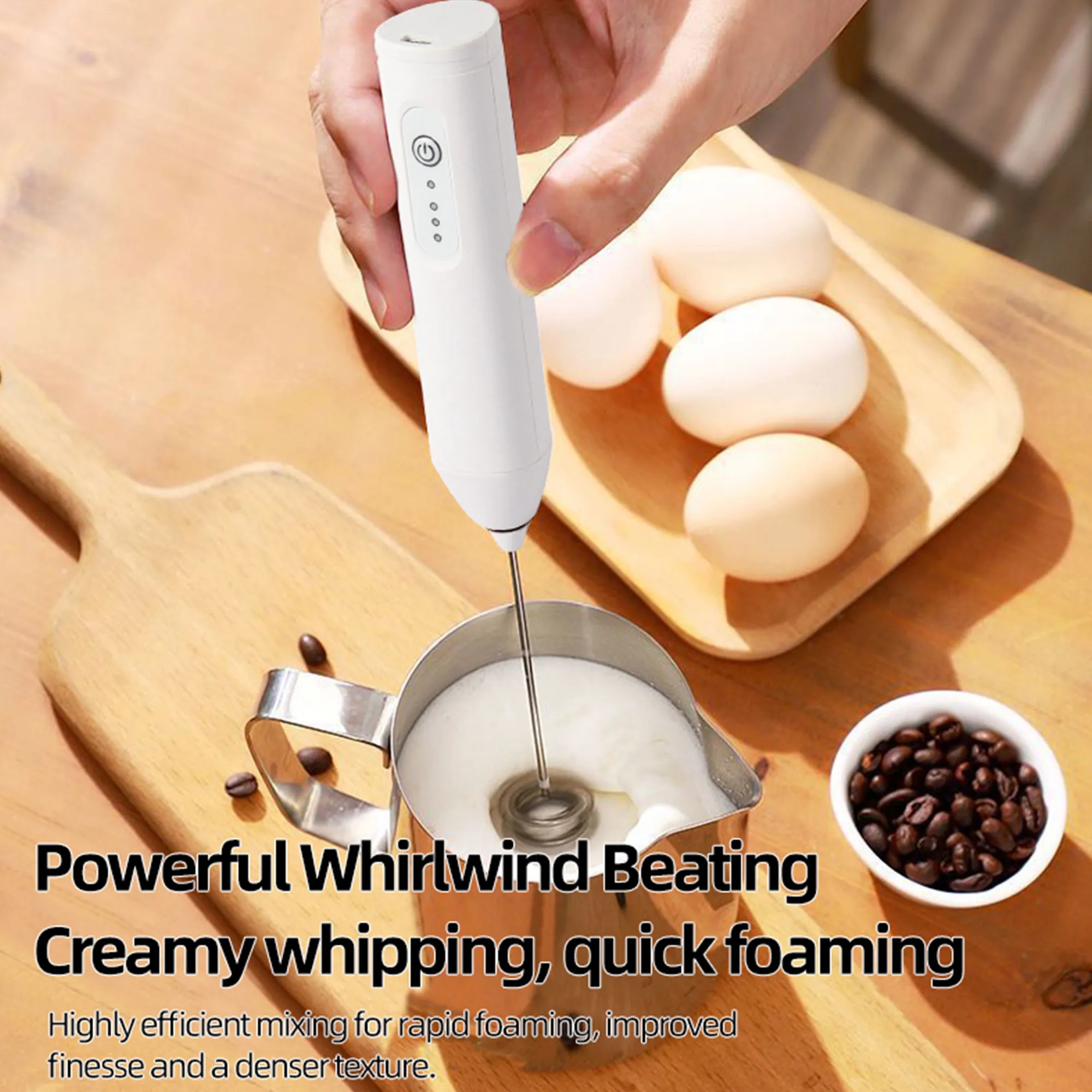Premium Electric Handheld Milk Frother 8