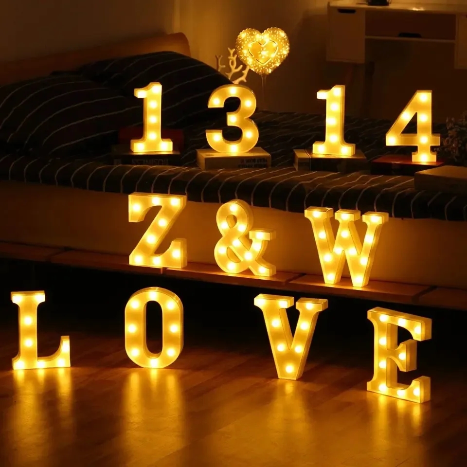Decorative LED Glowing Marquee Letter 6
