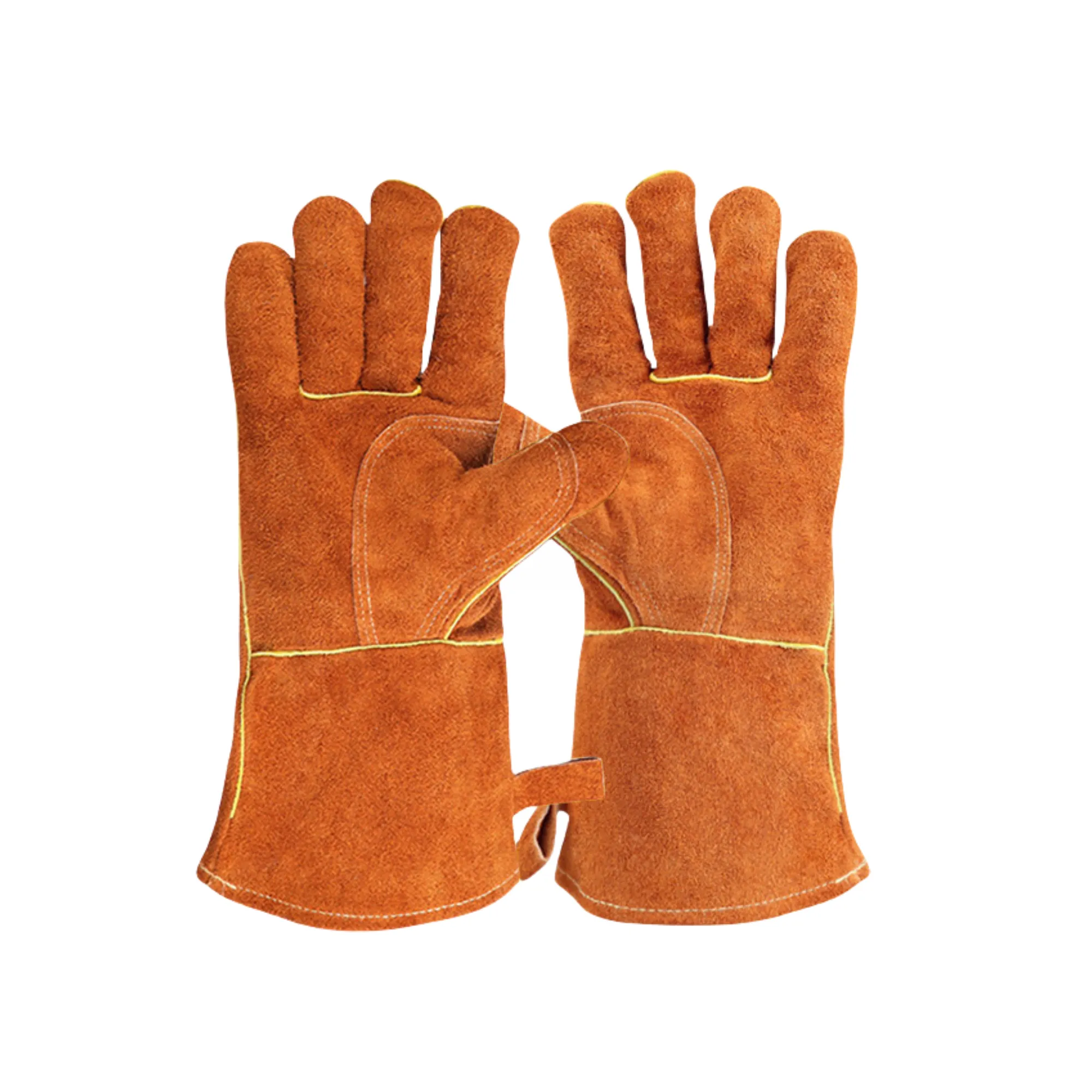 Heat - Resistant 500 Celsius Insulated Cowhide Gloves 2