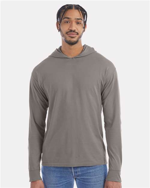Unisex Garment-Dyed Jersey Hooded Long Sleeve T-Shirt - GDH280 13