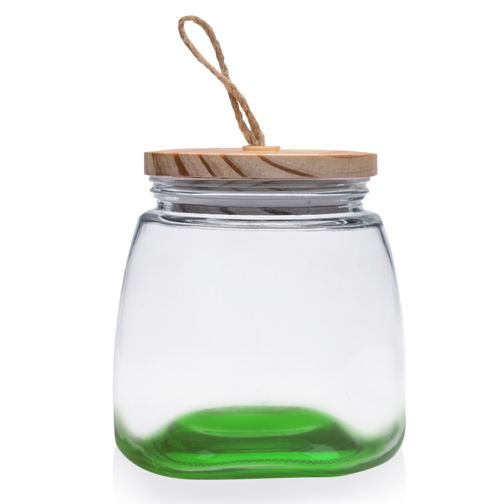 64 oz. Glass Candy Jars with Suction Wooden Lid 17