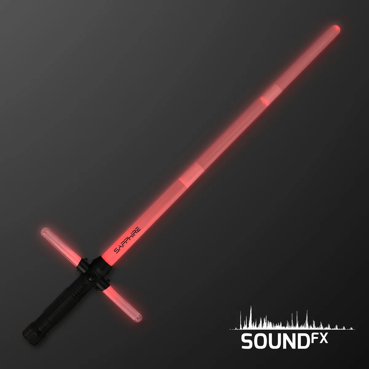 LED Red Cross Saber with Sound, Expandable 1