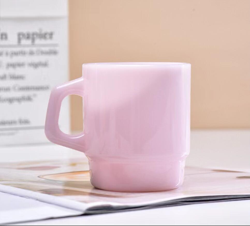 Coloured Stackable Glass Mug 7