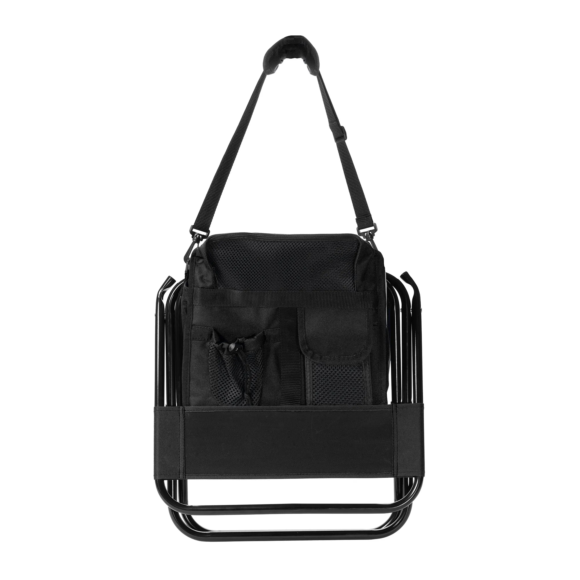 Folding Chair with 24 Can Cooler Bag & Pockets 14