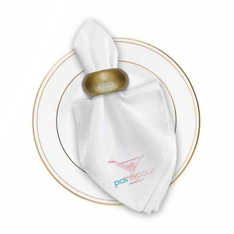17 in. x 17 in. PolyPoplin™ Napkin (Embroidery Logo/Text) 91