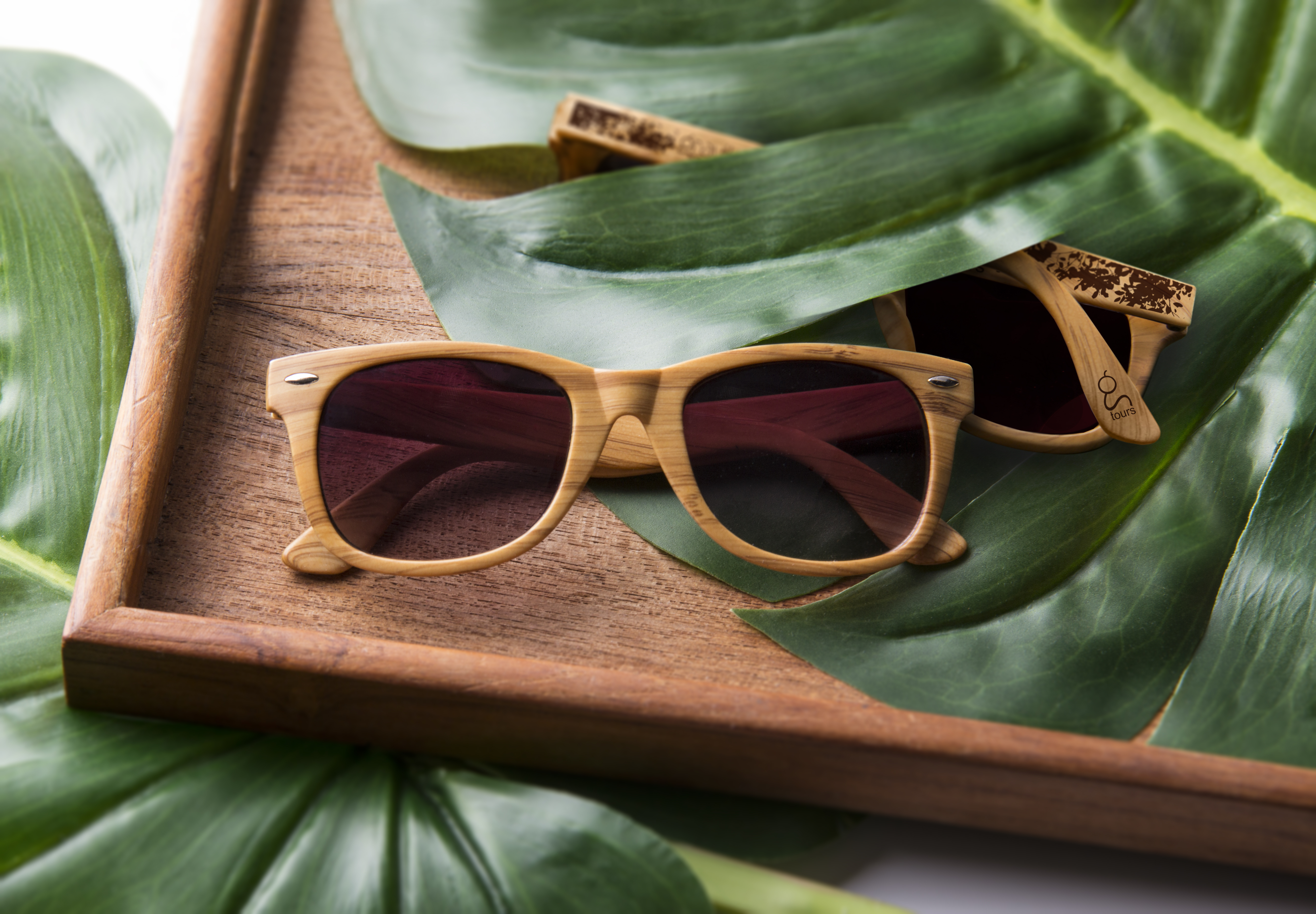 Wood Grain Design Sunglasses 3